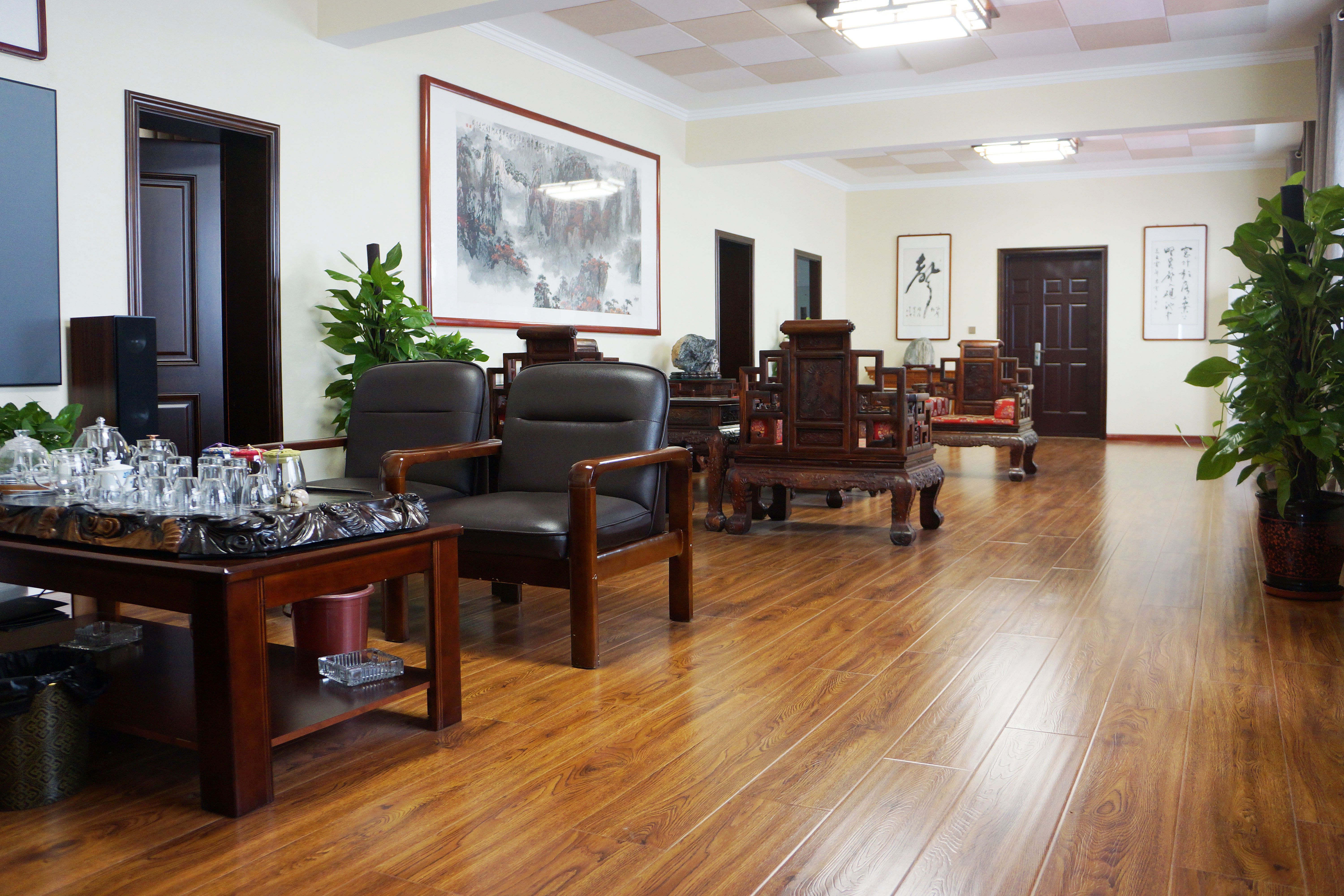 公共品茶區(qū)、餐廳及大小兩個(gè)影廳